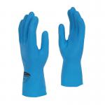 Shield Latex Rubber Household Glove Small Blue (Pair) - GR03BlueSmall 59324PY