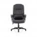 Dynamic Dakota High Back Black Leather Look Executive Office Chair With Fixed Arms - EX000250 59408DY