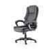 Dynamic Dakota High Back Black Leather Look Executive Office Chair With Fixed Arms - EX000250 59408DY