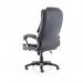 Dynamic Dakota High Back Black Leather Look Executive Office Chair With Fixed Arms - EX000250 59408DY