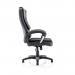 Dynamic Dakota High Back Black Leather Look Executive Office Chair With Fixed Arms - EX000250 59408DY