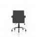 Dynamic Desire Medium Back Black Soft Bonded Leather Executive Office Chair With Arms and Chrome Frame - EX000253 59429DY
