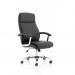 Dynamic Hatley High Back Black Bonded Leather Executive Office Chair With Fixed Arms and Chrome Frame - EX000445 59443DY