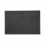 Floortex Doortex Heavy-duty Ribmat Entrance Mat For Indoor and Outdoor Use 100% Natural Rubber and Slip Resistant 60x90cm Charcoal - EREMFLRU0009 59527FL