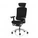 This photograph showcases the striking design of the Dynamic General Desk Chairs Ergo Click Plus Chair. The sleek black FabriMesh adds a touch of modernity, while the headrest offers added comfort. Its ergonomic features ensure superior support for optimal productivity.