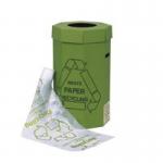 Acorn Green Bin High Volume Paper Recycling Bin 60 Litres H677 x W360mm (Pack 5) - 402565 59688AB