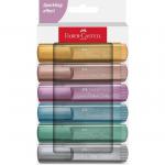 Faber-Castell Highlighter Textliner 46 Assorted Metallic Colours (Pack 6) - 254676 59765SQ