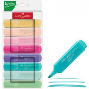 Faber-Castell Highlighter Textliner 46 Assorted Pastel Colours Pack 8