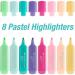 Faber-Castell Highlighter Textliner 46 Assorted Pastel Colours (Pack 8) - 254658 59793SQ