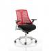 Flex Chair White Frame Red Back KC0057 59812DY