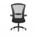 Houston Chair Mesh Back Black Fabric Seat With Arms OP000181 59959DY