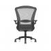 Houston Chair Mesh Back Black Fabric Seat With Arms OP000181 59959DY