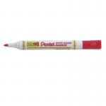 Pentel Everyday Drywipe Marker Bullet Tip 4.2mm Line width 2.1mm Red (Pack 12) - MW85-BE 59961PE