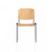 ISO Stacking Chair Beech Chrome Frame BR000066 59966DY