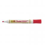 Pentel Everyday Drywipe Marker Chisel Tip Line Width 4.5mm - 1.8mm Red (Pack 12) - MW86-BE 59989PE