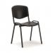 ISO Stacking Chair Black Poly Black Frame BR000056 59994DY