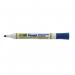 Pentel Everyday Drywipe Marker Chisel Tip Line Width 4.5mm - 1.8mm Blue (Pack 12) - MW86-CE 59996PE