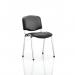 ISO Stacking Chair Black Vinyl Chrome Frame BR000071 60008DY