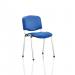 ISO Stacking Chair Blue Vinyl Chrome Frame BR000072 60043DY