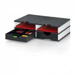 Styrodoc Duo Set 4 Compartments 2 Drawers Black/Grey 60082BD
