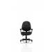 Jackson Black Leather Chair with Height Adjustable Arms KC0284 60092DY