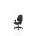 Jackson Black Leather Chair with Height Adjustable Arms KC0284 60092DY