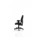 Jackson Black Leather Chair with Height Adjustable Arms KC0284 60092DY