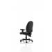 Jackson Black Leather Chair with Height Adjustable Arms KC0284 60092DY