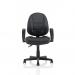 Jackson Black Leather Chair with Loop Arms KC0292 60099DY