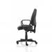 Jackson Black Leather Chair with Loop Arms KC0292 60099DY