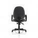 Jackson Black Leather Chair with Loop Arms KC0292 60099DY