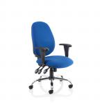 Lisbon Chair Blue Fabric With Arms OP000074 60141DY