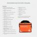 Blue Dot Medium Sports First Aid Kit in an Orange Bag - 300002PS 60143WC