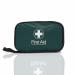 The Crest Medical First Aid kit features a durable green zipped bag with a blue dot design and meets BS 8599-1 (2019) standards. It is a compact and convenient personal use first-aid kit.