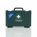 The red and white First Aid kit has a blue dot in the center, indicating its HSE Standard. It is suitable for catering and can accommodate 1-10 people. The kit is labeled Crest Medical First Aid and has the product number 10EF 60227WC.