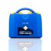 The Crest Medical first aid kit includes a range of supplies for up to 50 people. The blue dot design and HSE PGB catering logo are prominently displayed on the compact and portable kit. The kit contains essential items for dealing with minor injuries and emergencies.