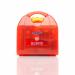 In the photograph, there are multiple Wallace Cameron Burn Kits and Dispensers Astroplast Mezzo Burns Dispensers. The products are neatly arranged on a shelf, with clear labels and packaging. The bold red color of the dispensers stands out against the white background.