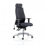 Onyx Black Fabric With Headrest With Arms OP000094 60323DY