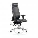 Onyx Black Soft Bonded Leather With Headrest With Arms OP000098 60337DY