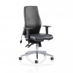 Onyx Black Soft Bonded Leather Without Headrest With Arms OP000099 60344DY