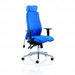Onyx Blue Fabric With Headrest With Arms OP000096 60351DY