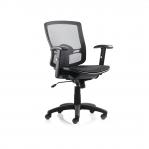 Palma Chair Black Mesh Back Black With Arms OP000104 60365DY