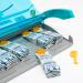 Astroplast Pull N Open Plaster Dispenser With 60 Blue Detectable Plasters 7.2cm x 2.5cm - 1007021 60374WC