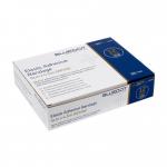 The picture depicts a pack of 12 Crest Medical First Aid Supplies, with a blue dot wrapped around a white roll of EAB measuring 5cm x 4.5m. The background is a clean, sterile surface, highlighting the hygienic and professional nature of the product. The packaging is simple and practical, making it easy to store and access in case of emergencies.
