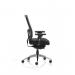 Regent Chair Black Fabric Black Mesh Back With Arms OP000113 60456DY