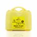 The photograph displays a Crest Medical Body Fluid Kit BioSafe 5 Application Body Fluid Kit. The kit includes multiple components such as gloves, gauze, and disinfectant to safely collect and dispose of body fluid. It is neatly organized in a compact and portable case.