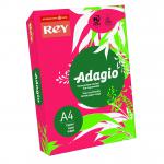 Rey Adagio Paper A4 80gsm Deep Red (Ream 500) RYADA080X429 60635PC