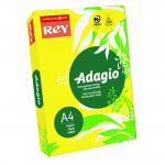Rey Adagio Paper A4 80gsm Deep Yellow (Ream 500) RYADA080X425 60642PC