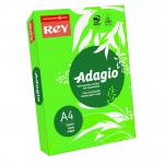 Rey Adagio Paper A4 80gsm Deep Green (Ream 500) RYADA080X433 60649PC