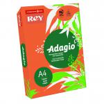 Rey Adagio Paper A4 80gsm Deep Orange (Ream 500) RYADA080X427 60663PC